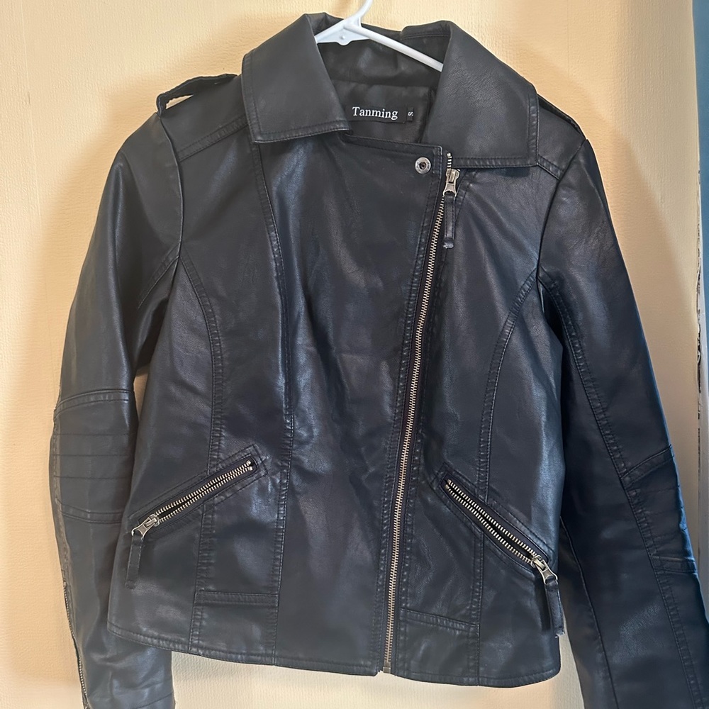 Never worn faux leather jacket
